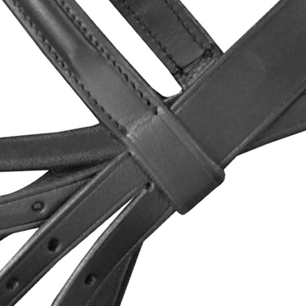 vidaXL Вуздечка з віжками та вудилами Чорний Шкіра Розмір поні