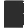 800516 vidaXL Bedside Cabinets 2 pcs Black 30x30x40 cm Chipboard