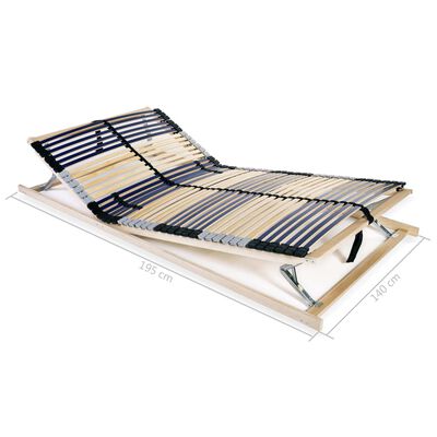 vidaXL Ламельна основа ліжка 42 ламелі 7 зон 140x200 см
