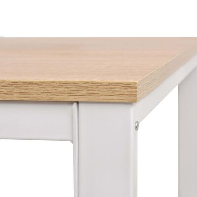 vidaXL Письмовий стіл Колір дуба і білий 120x60x75 см