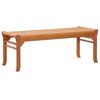 47290 vidaXL 2-Seater Garden Bench 120 cm Solid Eucalyptus Wood