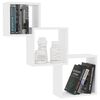 800270 vidaXL Cube Wall Shelves White 84,5x15x27 cm Chipboard