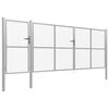 vidaXL Садові Ворота Сріблястий 500x150 см Сталь