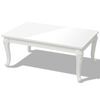vidaXL Журнальний столик Глянцевий білий 100x60x42 см