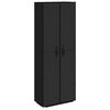 vidaXL Шафа для взуття Чорний 60x30x166 см Тканина