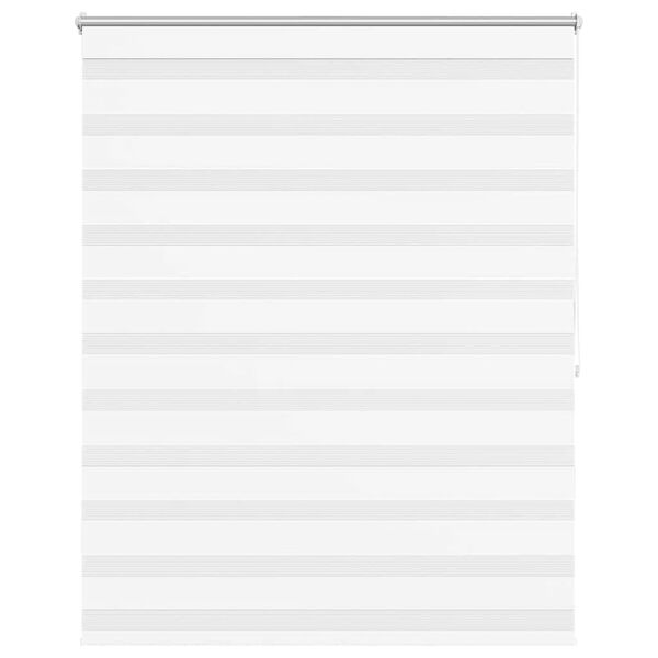 vidaXL Смугаста Рулонна Штора Білий 120х175 см