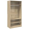 800228 vidaXL Wardrobe Sonoma Oak 100x50x200 cm Chipboard