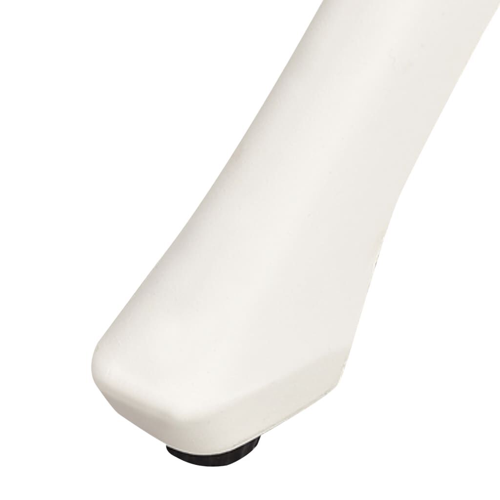 vidaXL Садовий Стіл Білий 90x90x73 см Литий Алюміній