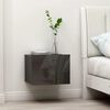 vidaXL Приліжкова тумба Глянцевий сірий 40x30x30 см ДСП