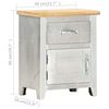286600 vidaXL Aviator Bedside Cabinet 40x30x50 cm Solid Mango Wood