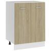 vidaXL Нижня шафа Дуб сонома 60x46x81,5 см ДСП
