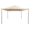 vidaXL Альтанка Павільйон Тент Навіс Бежевий 4x4 м Сталь