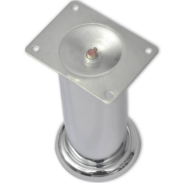 vidaXL Ніжки для дивану круглі 4 шт Хром 180 мм