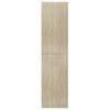 800228 vidaXL Wardrobe Sonoma Oak 100x50x200 cm Chipboard