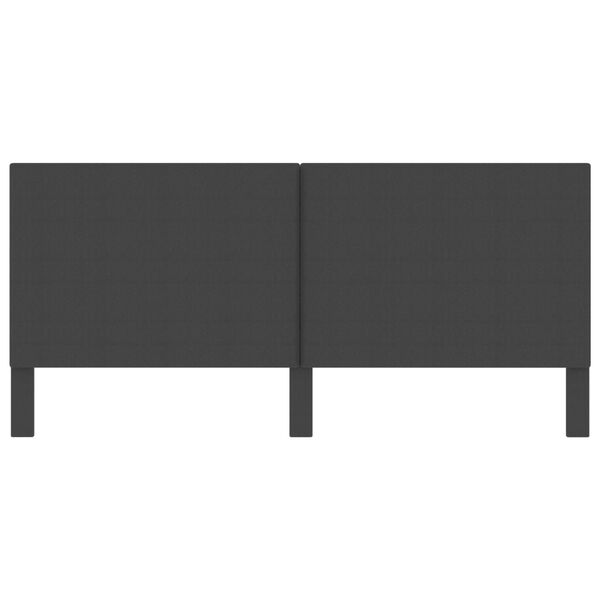 vidaXL Узголів'я ліжка Темно-сірий 200x200 см Тканина