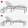 vidaXL Садовий шезлонг зі столиком Просочена соснова деревина