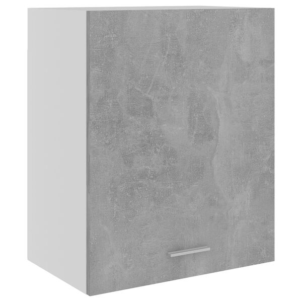 801264 vidaXL Hanging Cabinet Concrete Grey 50x31x60 cm Chipboard