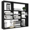 802940 vidaXL Wall Shelf Black 90x16x78 cm Chipboard
