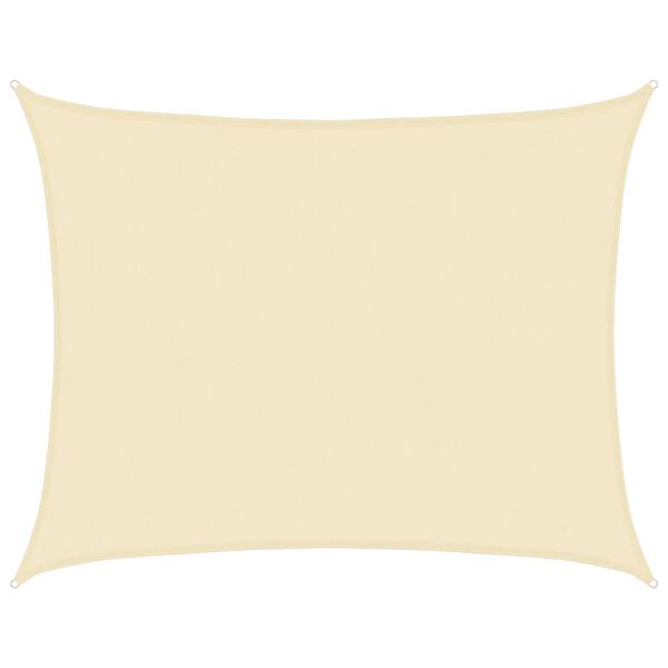 vidaXL Сонцезахисний Навіс Кремовий 6x8 м ПВЩ 160 г/м²