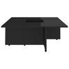 802910 vidaXL Coffee Table High Gloss Black 79,5x79,5x30 cm Chipboard