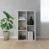800162 vidaXL Book Cabinet/Sideboard White 50x25x80 cm Chipboard