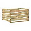 vidaXL Ґратчастий Садовий Компостер 120x120x70 см Просочена сосна