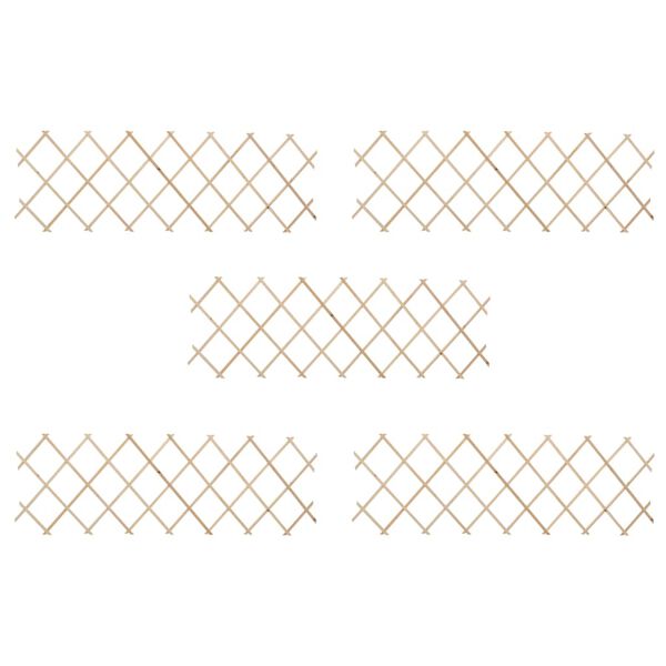 vidaXL Трельяжна Огорожа 5 шт 180x60 см Ялина