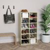 800399 vidaXL Shoe Rack Sonoma Oak 54x34x100 cm Chipboard