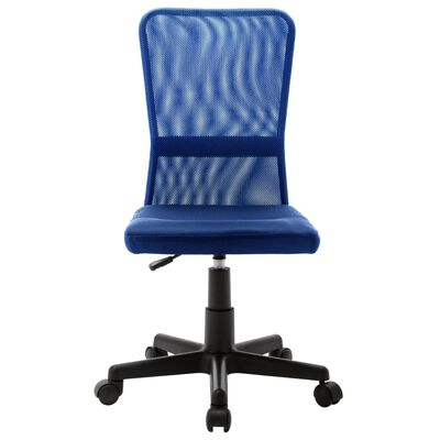 vidaXL Офісне крісло Синій 44x52x100 см Сітчаста тканина