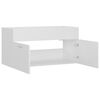 804665 vidaXL Sink Cabinet White 90x38,5x46 cm Chipboard