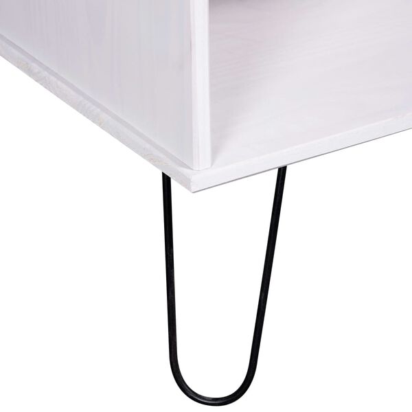 vidaXL Журнальний столик "New York Range" Білий Масив сосни