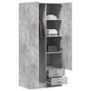 800643 vidaXL Wardrobe Concrete Grey 80x52x180 cm Chipboard
