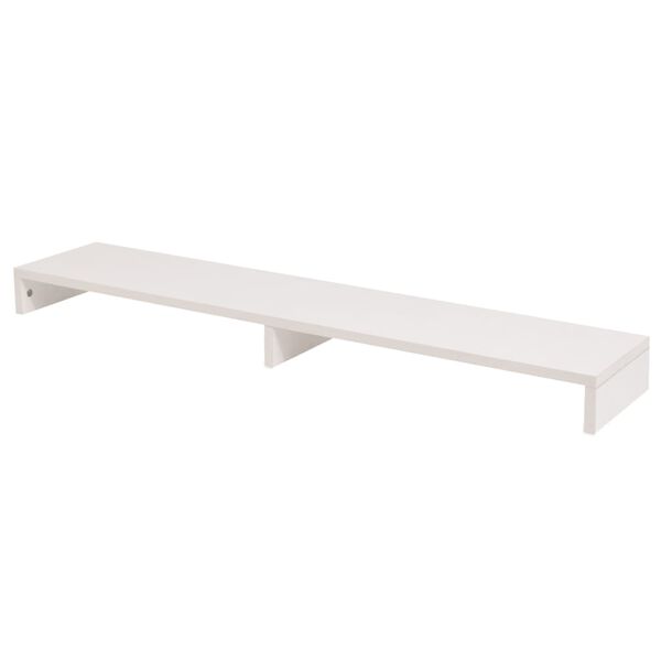 243663 vidaXL Monitor Stand Chipboard 118x23,5x9 cm White