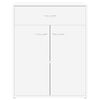 800711 vidaXL Sideboard White 60x30x75 cm Chipboard