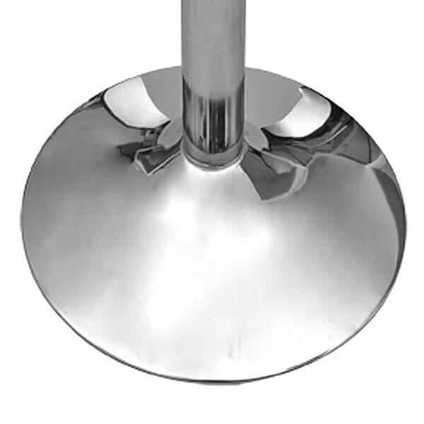 vidaXL Барний Столик з 1 Сталевою Ніжкою Глянцевий Білий МДФ