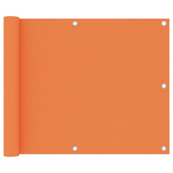 vidaXL Балконна Ширма Помаранчевий 75x500 см Тканина Оксфорд