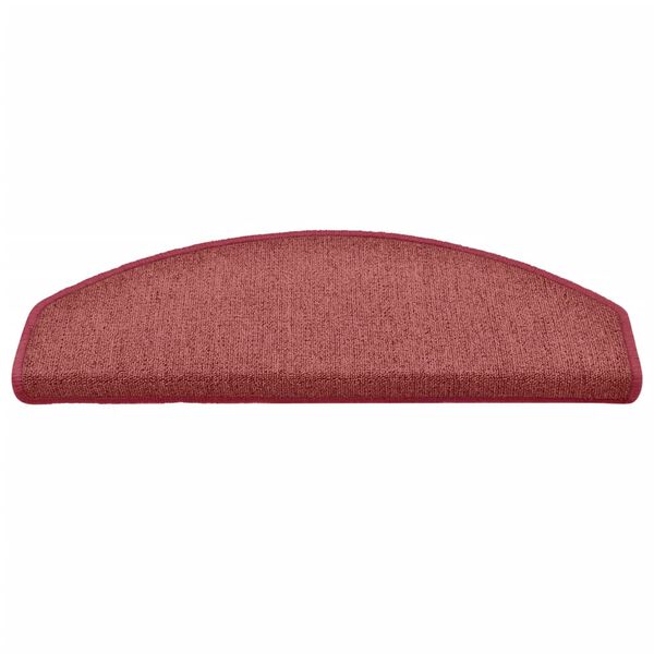 vidaXL Сходові Килимки 15 шт Червоний 65x24x4 см