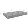 vidaXL Підлоговий Матрац для Піддонів Сірий 73x40x7 см Бавовна