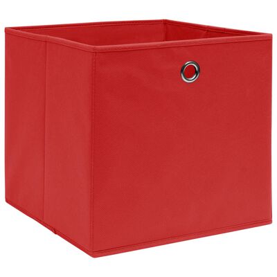 vidaXL Коробки для Зберігання 10 шт Червоний 32x32x32 см Тканина
