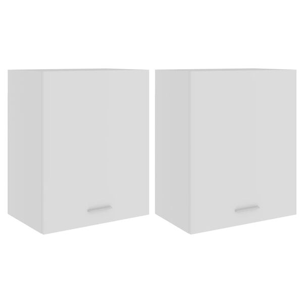 805078 vidaXL Hanging Cabinets 2 pcs White 50x31x60 cm Chipboard
