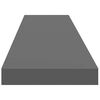 vidaXL Настінна Полиця з Прихованим Кріпленням 120x23,5x3,8 см МДФ