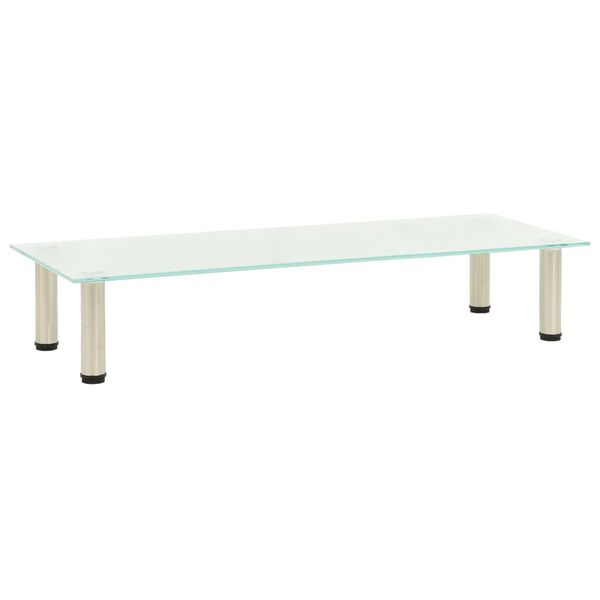 vidaXL Підставка під Телевізор Матовий 100x35x17 см Загартоване Скло