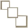 800273 vidaXL Cube Wall Shelves Sonoma Oak 84,5x15x27 cm Chipboard