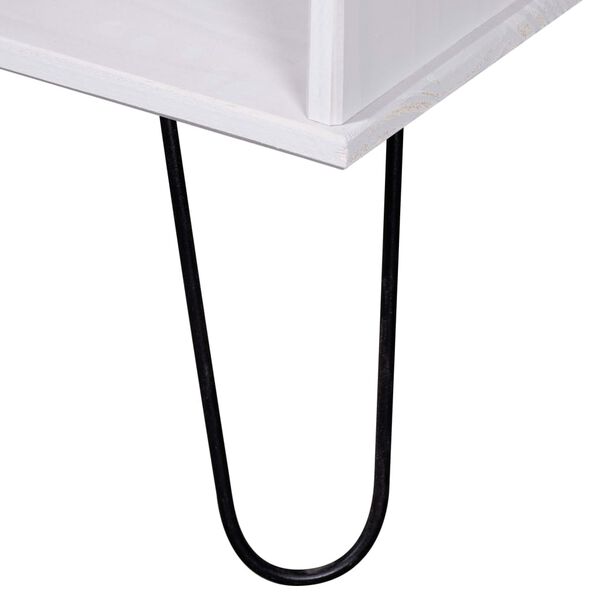 vidaXL Журнальний столик "New York Range" Білий/Світле дерево Сосна