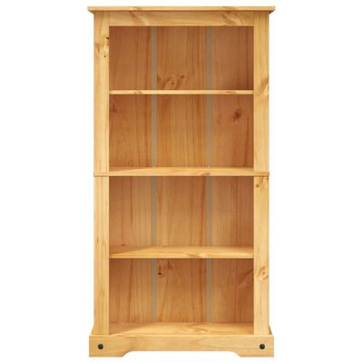 243743 vidaXL 4-Tier Bookcase Mexican Pine Corona Range 81x29x150 cm