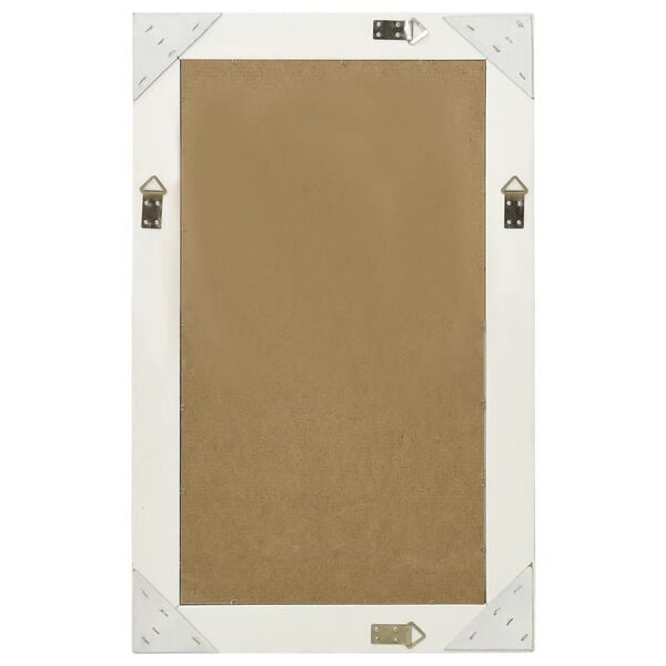 vidaXL Настінне дзеркало в стилі Бароко Білий 50x80 см