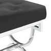 vidaXL Лавка Чорний 99 см Оксамитова Тканина і Нержавіюча Сталь