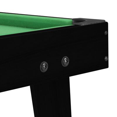 vidaXL 3-Футовий Більярдний Стіл Чорний і Зелений 92x52x19 см
