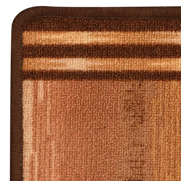 vidaXL Килимова Доріжка з Гелевою Підкладкою Бежевий Кубики 67x120 см