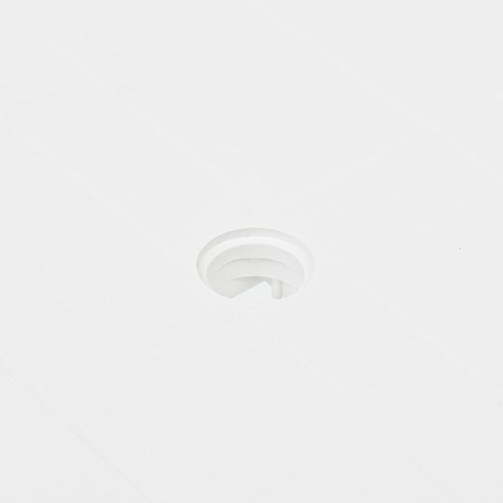 vidaXL Садовий стіл Білий 80x75x72 см Пластик